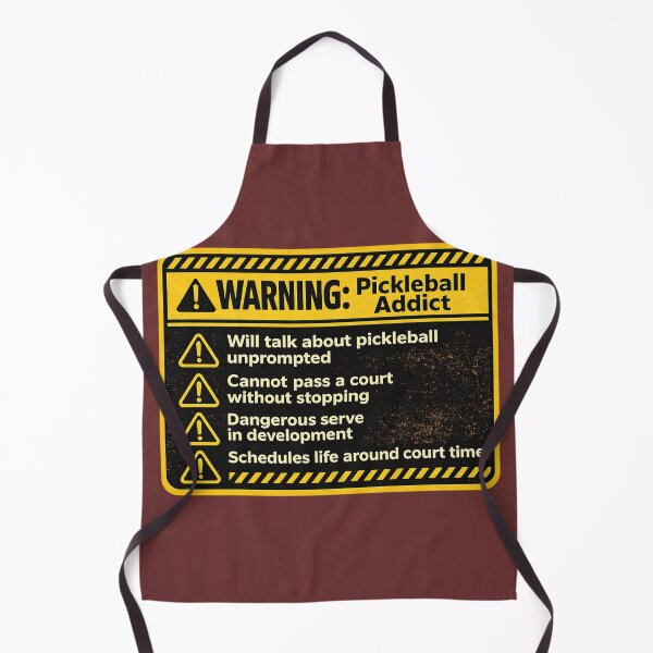 Item preview, Warning Pickleball Addict – Funny Caution Label Humor Art | Pickleball Lover Gift designed and sold by irfanshikh.