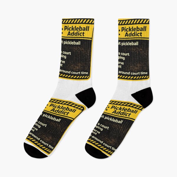 Item preview, Warning Pickleball Addict – Funny Caution Label Humor Art | Pickleball Lover Gift designed and sold by irfanshikh.