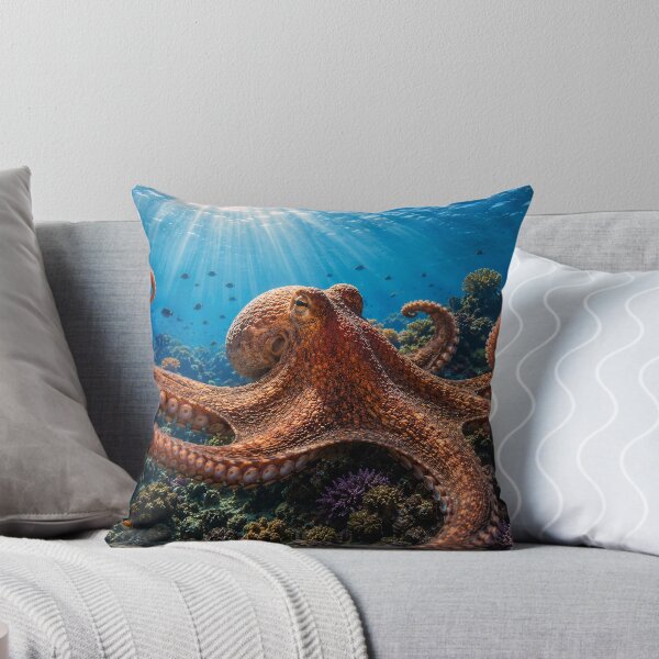 Item preview, Sunlit Reef Octopus designed and sold by GMACgraphicsCo.