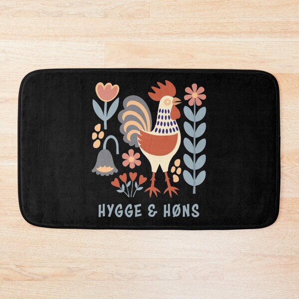 Item preview, Vintage Folk Art Rooster Hygge & Høns Design designed and sold by AntiqueImages.