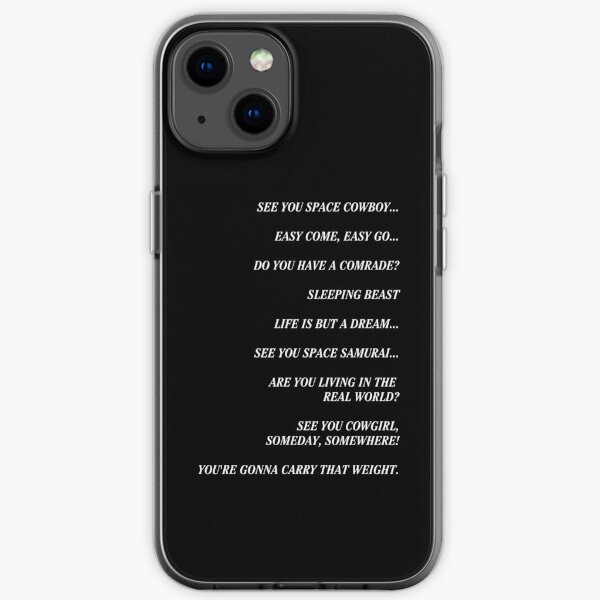 Cowboy Bebop Closing Titles iPhone Soft Case