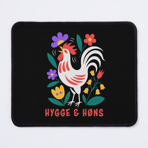 Item preview, Backyard Chickens Hygge Folk Art Rooster designed and sold by AntiqueImages.
