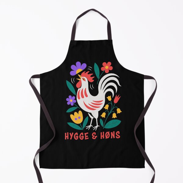 Item preview, Backyard Chickens Hygge Folk Art Rooster designed and sold by AntiqueImages.