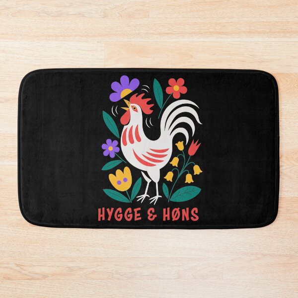 Item preview, Backyard Chickens Hygge Folk Art Rooster designed and sold by AntiqueImages.
