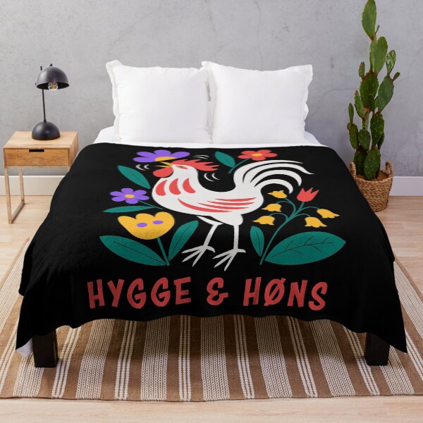 Item preview, Backyard Chickens Hygge Folk Art Rooster designed and sold by AntiqueImages.