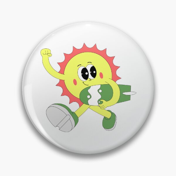 Item preview, Cute Kawaii Summer Sun Mascot Sticker Transparent Background designed and sold by NadDot.