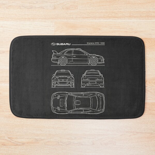 Item preview, Subaru Impreza WRC 1998 Blueprint Classic 90s JDM Rally Car Outline designed and sold by Motorline44.