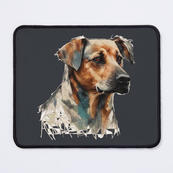 Item preview, Geometric Rhodesian Ridgeback – Modern Pet Art designed and sold by Tklezardesigns.