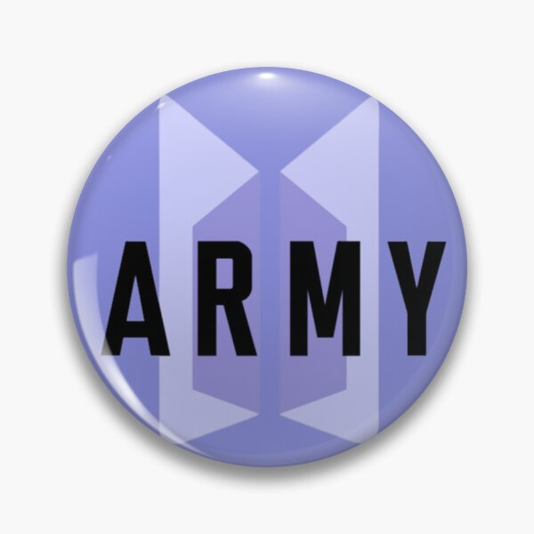 Item preview, ARMY BTS Purple Minimalist Logo | Kpop Fan Design | Bangtan Inspired Sticker Shirt Gift  designed and sold by Feminine Energy Studio .