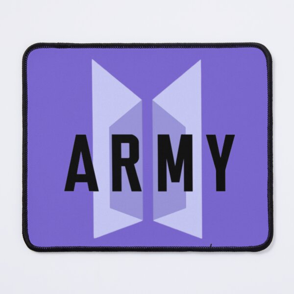 Item preview, ARMY BTS Purple Minimalist Logo | Kpop Fan Design | Bangtan Inspired Sticker Shirt Gift designed and sold by Feminine Energy Studio .
