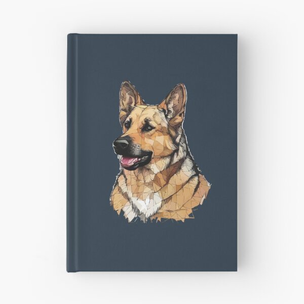 Item preview, Geometric German Shepherd – Modern Pet Art designed and sold by Tklezardesigns.