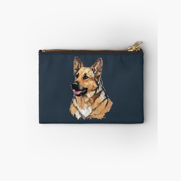 Item preview, Geometric German Shepherd – Modern Pet Art designed and sold by Tklezardesigns.