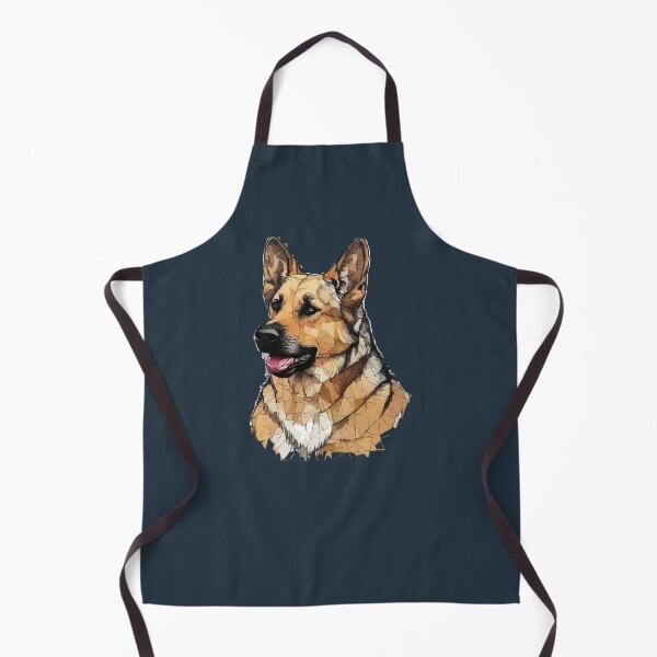 Item preview, Geometric German Shepherd – Modern Pet Art designed and sold by Tklezardesigns.