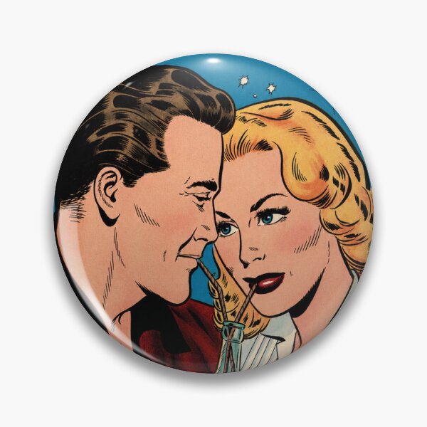 Artikelvorschau, Vintage-Liebescomic-Kunst – Klassische Liebesszene der 1950er Jahre entworfen und verkauft von Analog Aura .