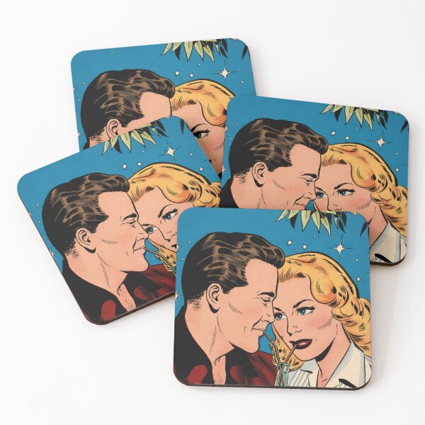 Item preview, Vintage Lovers Comic Art – Classic 1950s Romance Scene designed and sold by Analog Aura .