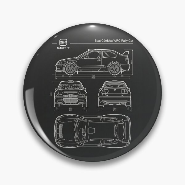 Item preview, Seat Cordoba WRC Blueprint Classic Rally Car Technical Outline designed and sold by Motorline44.