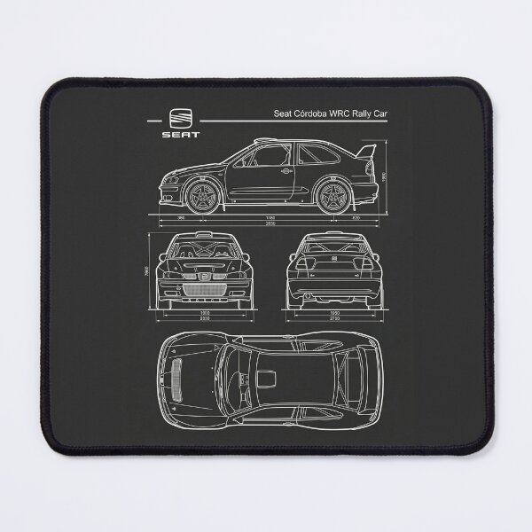 Item preview, Seat Cordoba WRC Blueprint Classic Rally Car Technical Outline designed and sold by Motorline44.