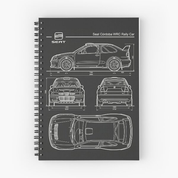 Item preview, Seat Cordoba WRC Blueprint Classic Rally Car Technical Outline designed and sold by Motorline44.
