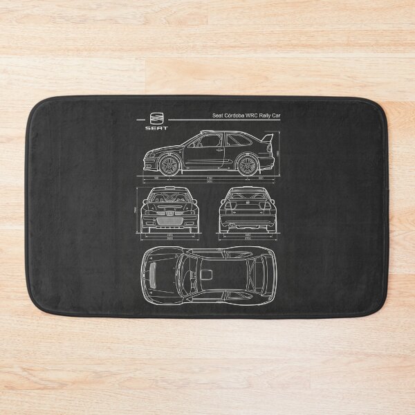 Item preview, Seat Cordoba WRC Blueprint Classic Rally Car Technical Outline designed and sold by Motorline44.