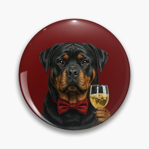 Item preview, Rottweiler With A Glass If Wine designed and sold by 123ks.
