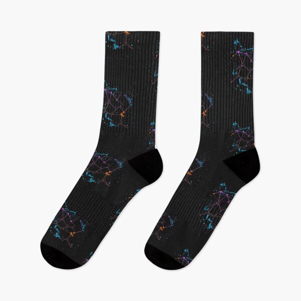 Item preview, Neon Constellation Map Minimalist Celestial Synthwave  designed and sold by RetroWaveArtCo.