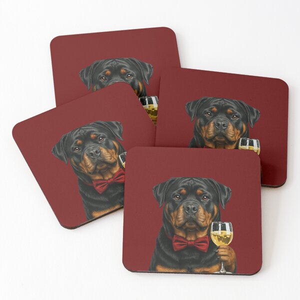 Item preview, Rottweiler With A Glass If Wine designed and sold by 123ks.