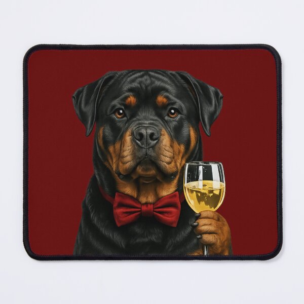 Item preview, Rottweiler With A Glass If Wine designed and sold by 123ks.