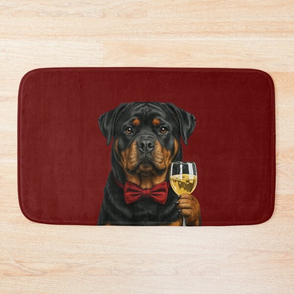 Item preview, Rottweiler With A Glass If Wine designed and sold by 123ks.