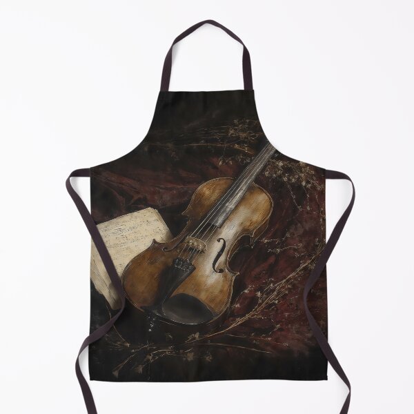 Item preview, Antique Violin Vintage Music Sheet Gothic Still Life Art designed and sold by DarkHolyQueen.