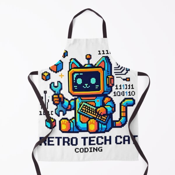 Item preview, Retro Tech Coding Catcoding cat designed and sold by GaditanoKbron.