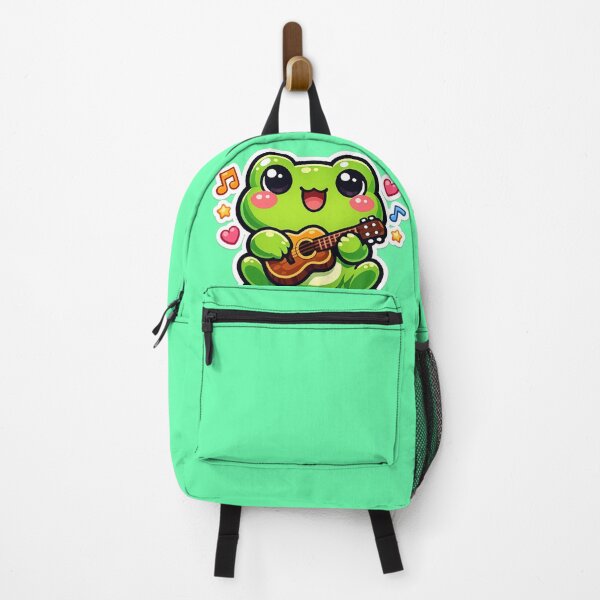 Item preview, Frog Musician Playing Tiny Guitar – Cute Cartoon Musical Frog Art designed and sold by ArtsyExplorer.