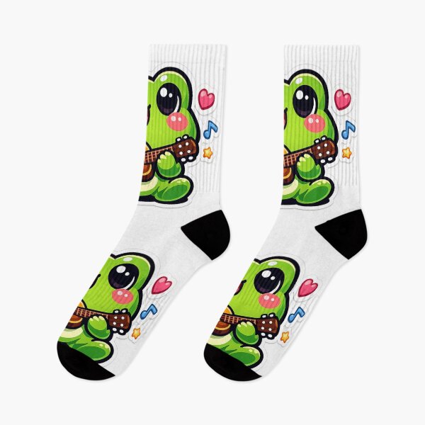 Item preview, Frog Musician Playing Tiny Guitar – Cute Cartoon Musical Frog Art designed and sold by ArtsyExplorer.