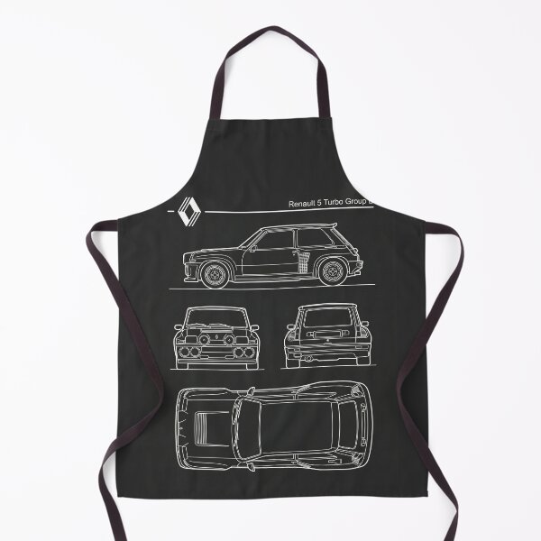 Item preview, Renault 5 Turbo Blueprint Classic 80s Group B Rally Car Outline designed and sold by Motorline44.