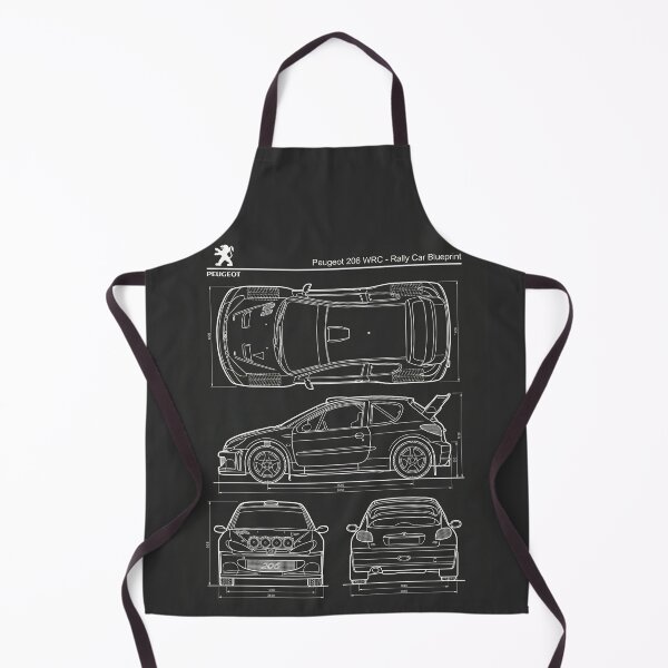 Item preview, Peugeot 206 WRC Blueprint Classic Rally Car Technical Outline designed and sold by Motorline44.