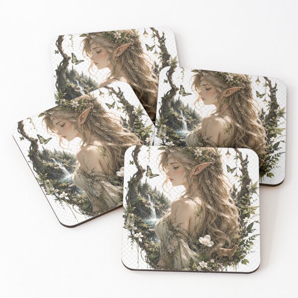 Item preview, Forest Elf Goddess | Nature Fantasy Aesthetic Artwork designed and sold by Sticleg.