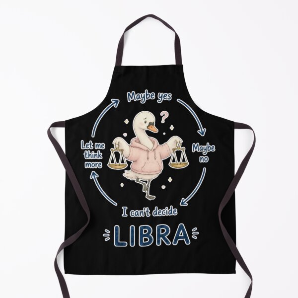 Item preview, Libra Indecisive Overthinking Swan Cute Zodiac Meme Art designed and sold by AMS.