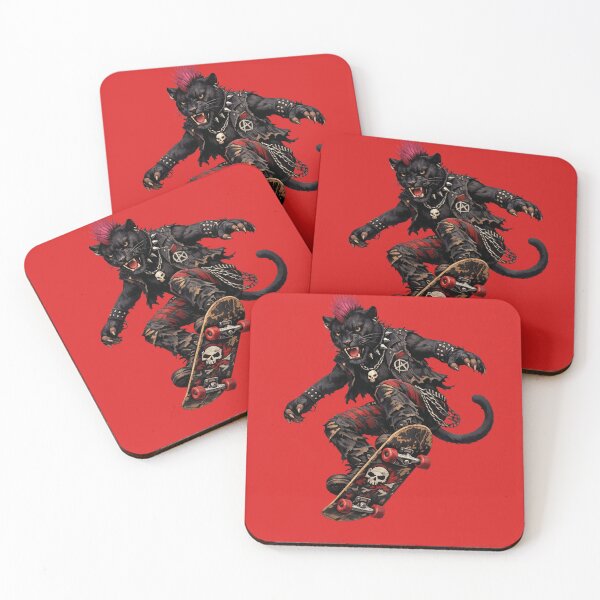 Artikelvorschau, Punk Panther Skateboarder entworfen und verkauft von Unreasonableart.