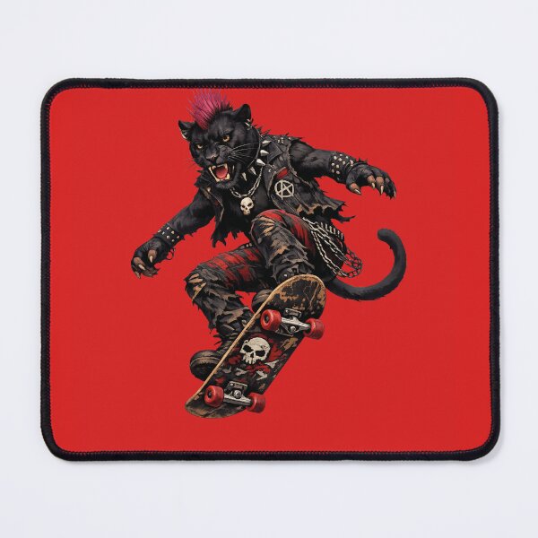 Item preview, Punk Panther Skateboarder designed and sold by Unreasonableart.