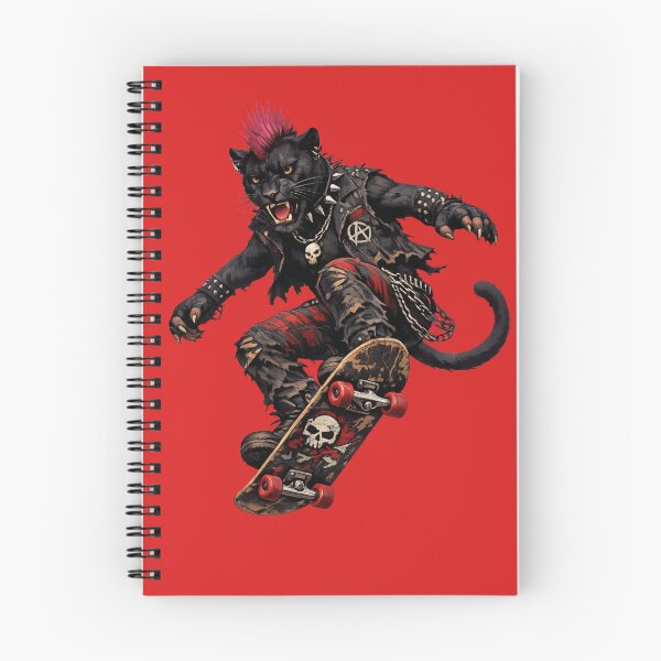 Artikelvorschau, Punk Panther Skateboarder entworfen und verkauft von Unreasonableart.