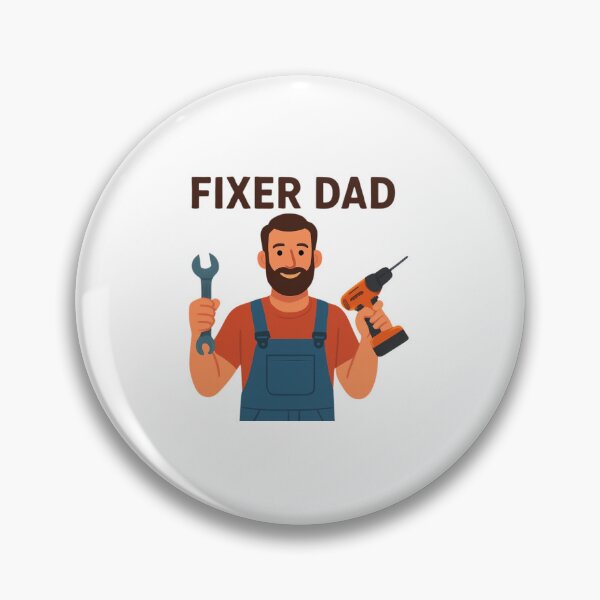 Item preview, Fixer Dad Funny Handyman Dad DIY Tools Cartoon Design designed and sold by smilup.