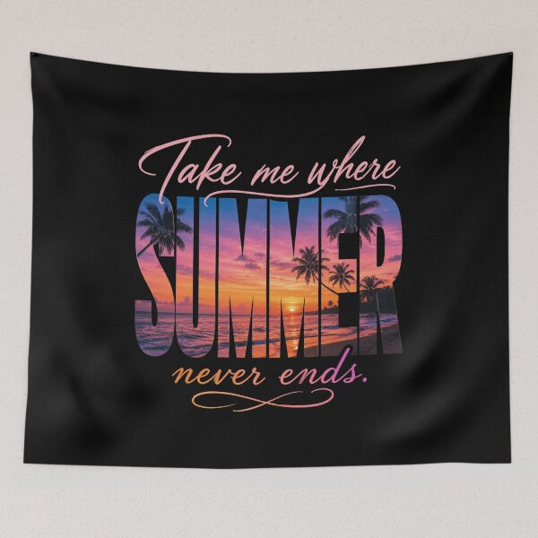 Item preview, Take Me Where Summer Never Ends Summer Lover Beach Vacation Travel designed and sold by FormalDehyena.