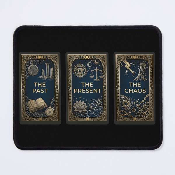 Item preview, Tarot Card Set Past Present Chaos – Mystical Esoteric & Prediction Design designed and sold by Fuechse.