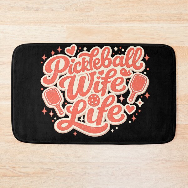 Item preview, Pickleball Wife Life – Fun Retro Typography Art | Pickleball Wife Gift designed and sold by irfanshikh.