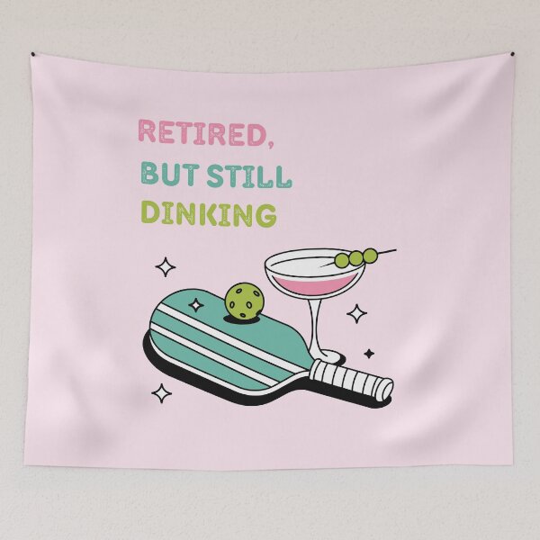 Item preview, Retired But Still Dinking Funny Tee For Pickleball Players designed and sold by WearFine.