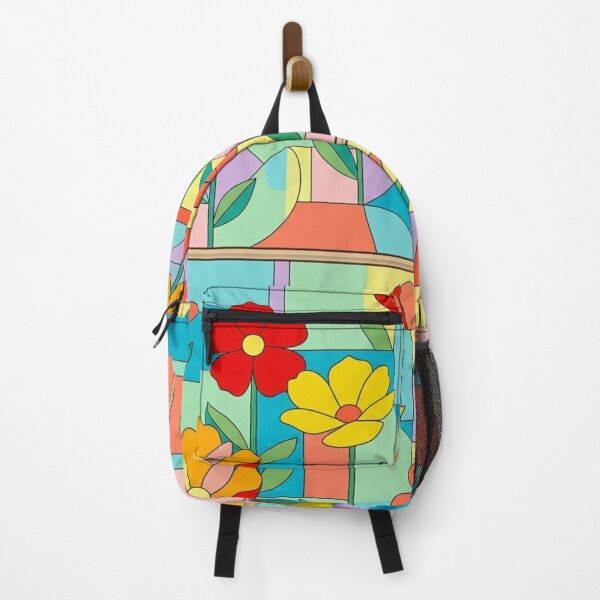 Item preview, Colorful Abstract Floral Pattern | Modern Art Design | Red, Yellow, Orange Flowers designed and sold by Ditstyle.