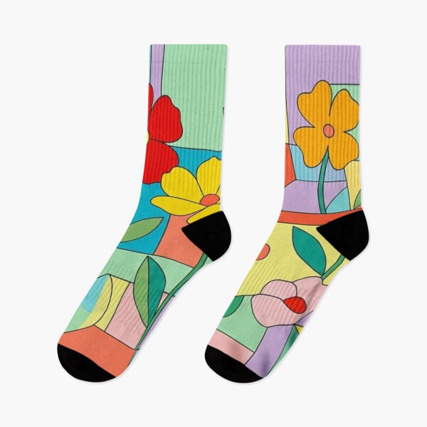 Item preview, Colorful Abstract Floral Pattern | Modern Art Design | Red, Yellow, Orange Flowers designed and sold by Ditstyle.