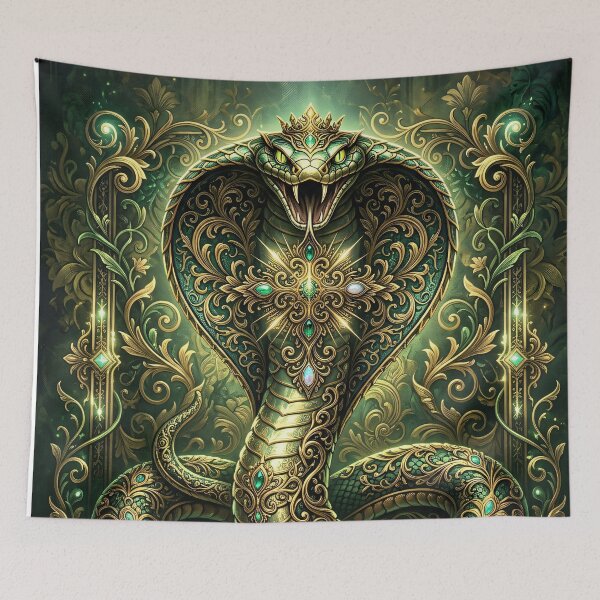 Item preview, Ornamental king cobra in Gothic style designed and sold by WonderPiks.