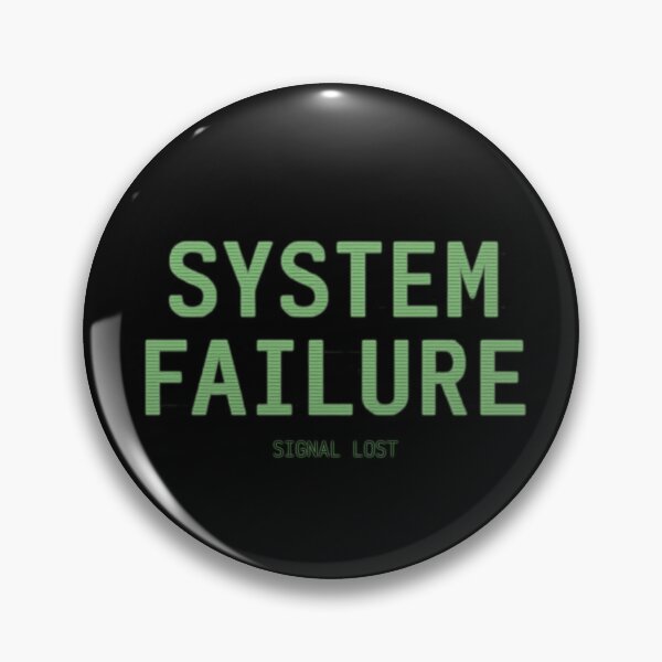 Item preview, SYSTEM FAILURE Signal Lost Interface CRT Terminal Graphic / Matrix Inspired designed and sold by lalatrash.