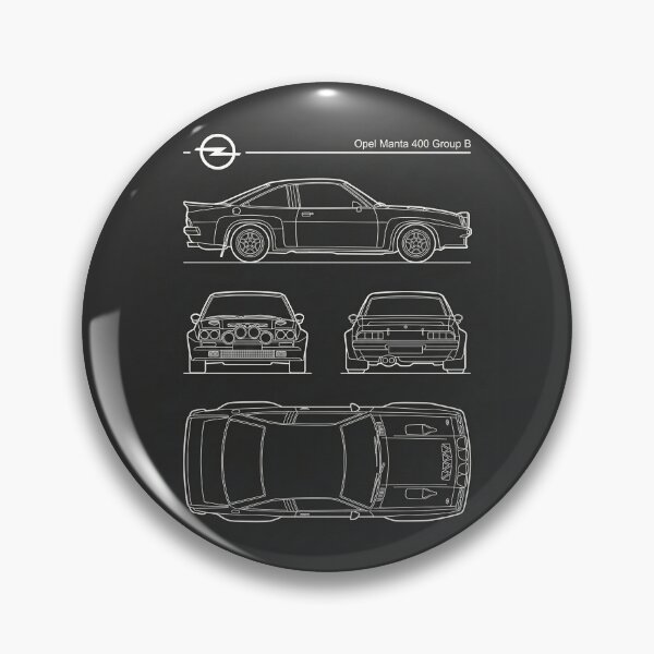 Item preview, Opel Manta 400 Group B Blueprint Classic Rally Car Technical Outline designed and sold by Motorline44.