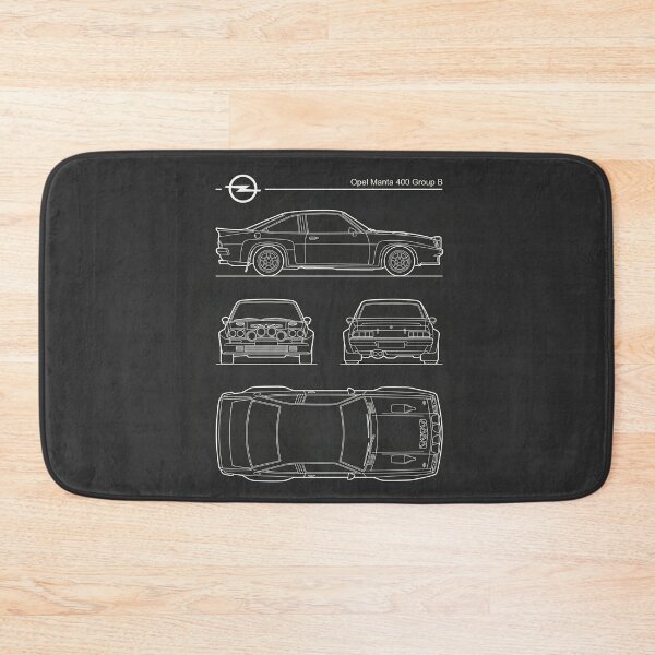 Item preview, Opel Manta 400 Group B Blueprint Classic Rally Car Technical Outline designed and sold by Motorline44.